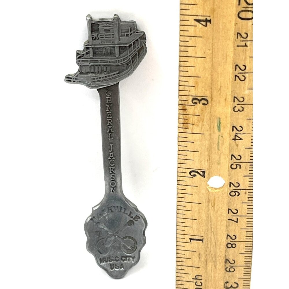 General Jackson Nashville Pewter Souvenir Spoon By Superb B154